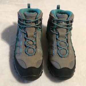Clorts Gray/Blue Lace-Up Hiking Boots • Women’s Sz 7.5